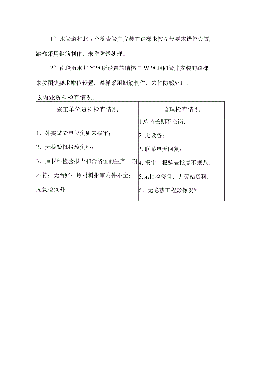 道路管道路床电力隧道等工程质量检测检查情况报告.docx_第2页