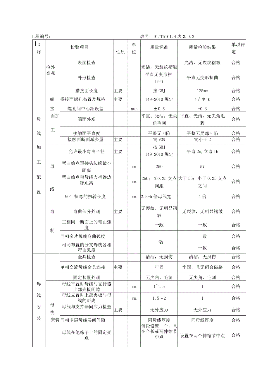 输变电工程母线安装 分项工程质量检验.docx_第3页