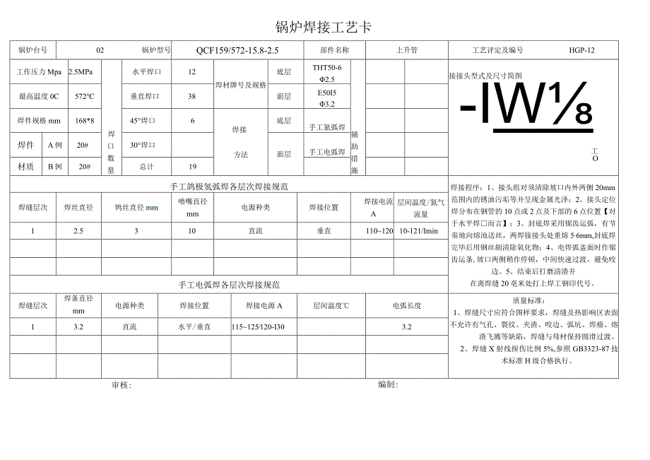 锅炉焊接工艺卡.docx_第1页