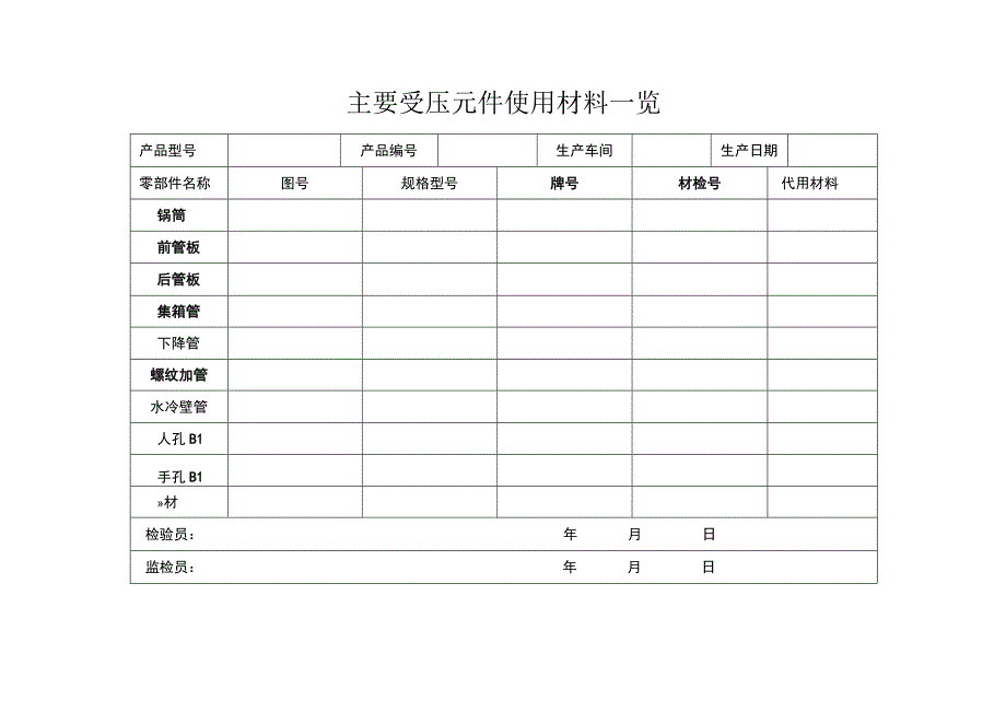 锅炉生产检查记录表.docx_第2页