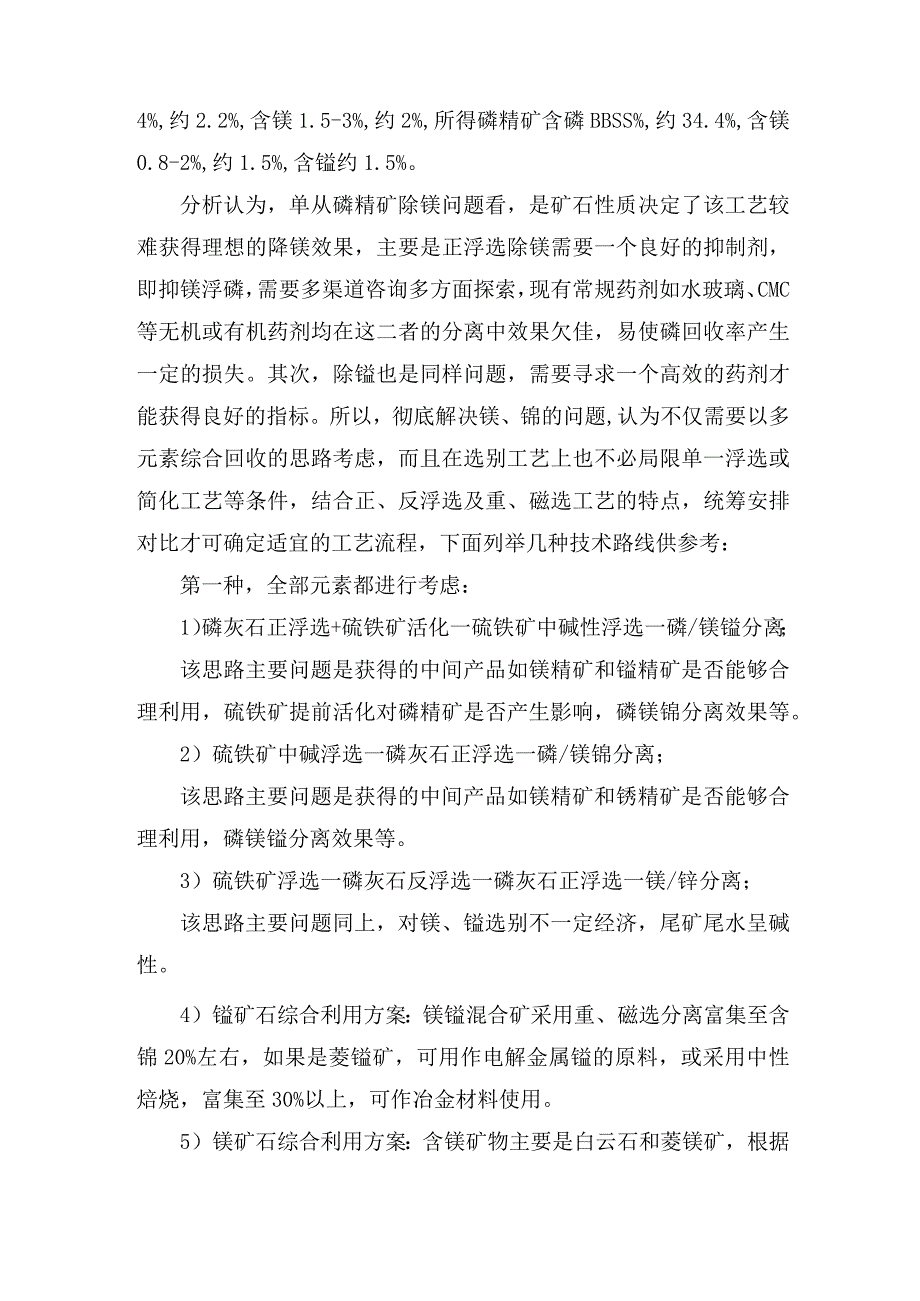 针对磷矿矿业公司相关问题的探讨.docx_第2页