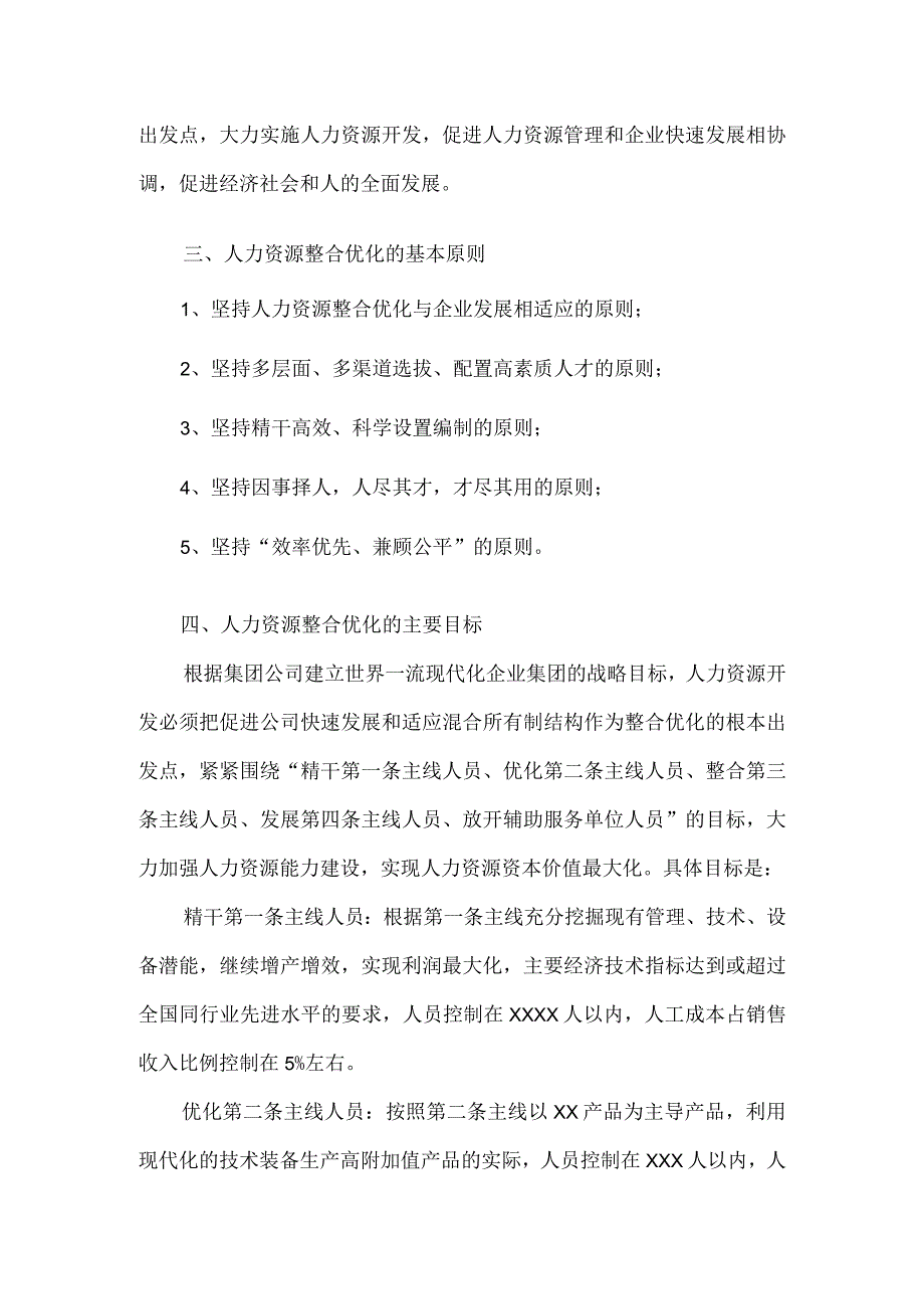 集团人力资源整合优化实施方案.docx_第2页