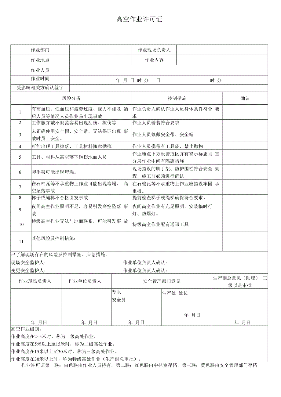 高空作业许可证.docx_第1页