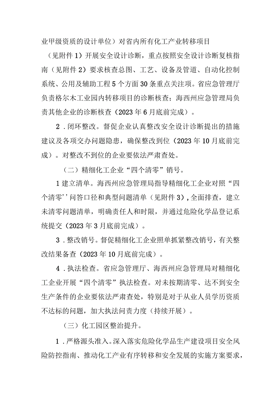 青海省深化化工产业转移安全专项整治工作方案.docx_第2页