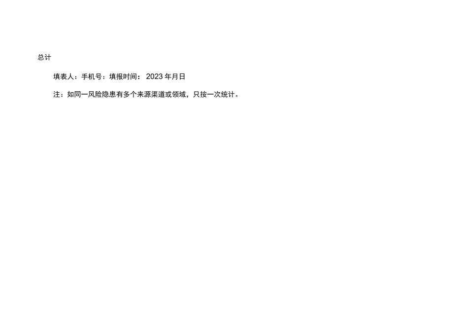 食品安全守底线查隐患保安全专项行动风险隐患排查处置情况汇总表.docx_第2页