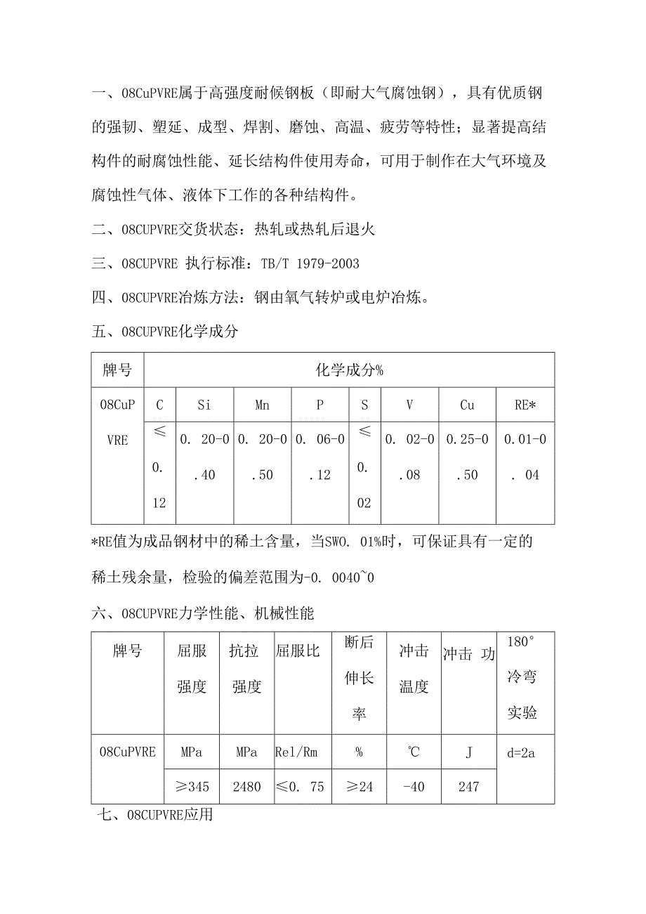 高强度耐候钢板08CuPVRE韧性抗疲劳性高温等.docx_第1页