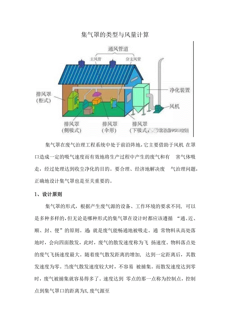 集气罩的类型与风量计算.docx_第1页