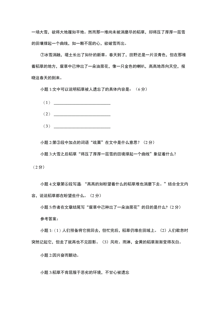 被遗忘的稻草阅读答案.docx_第2页