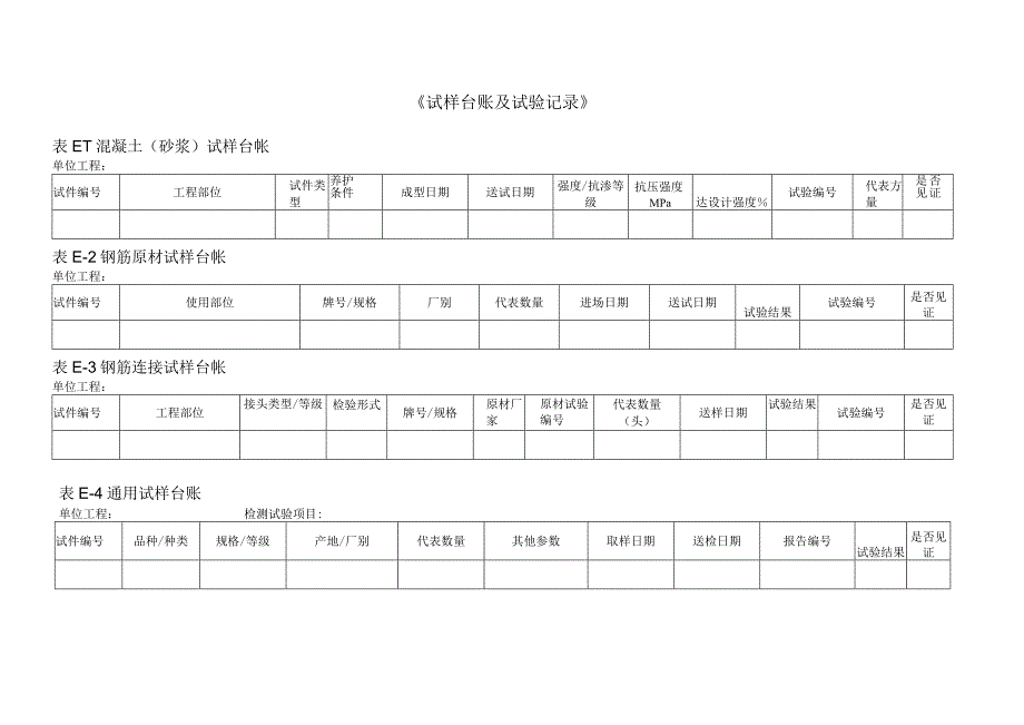 试样台账试验记录(1).docx_第1页