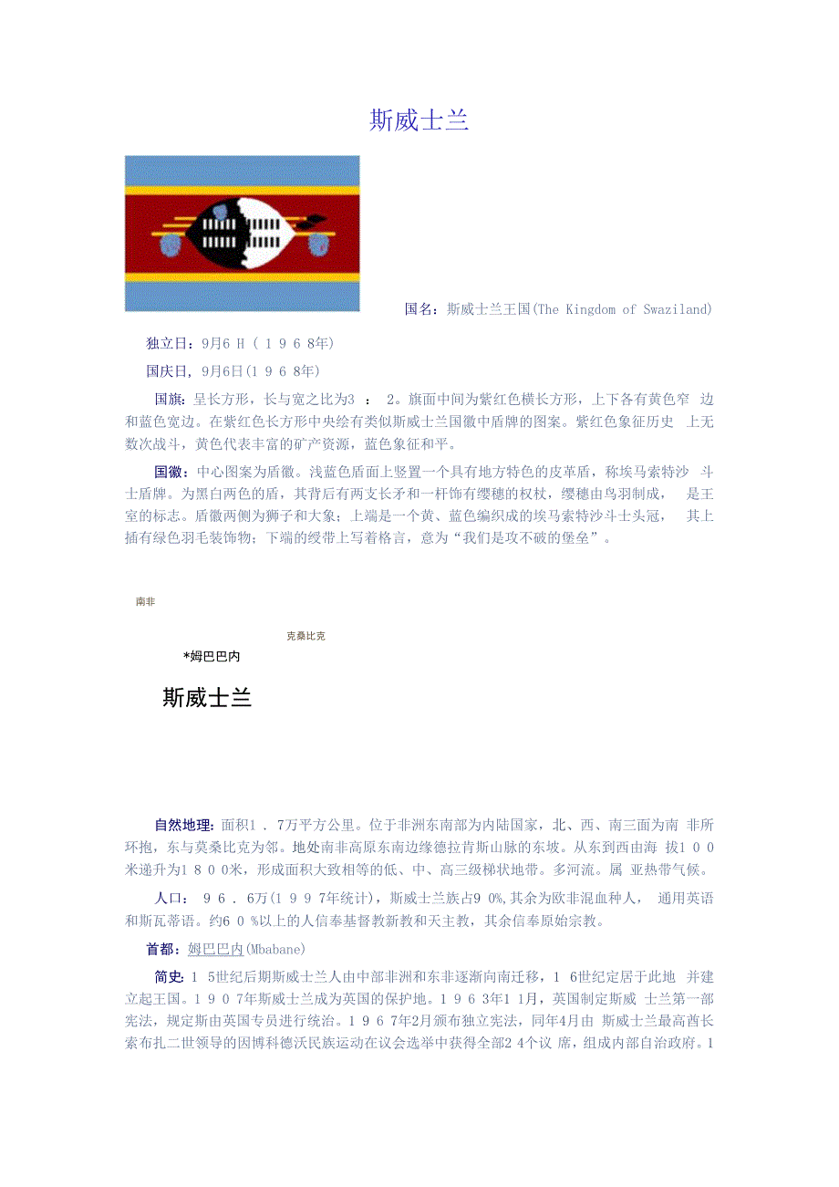 斯威士兰.docx_第1页