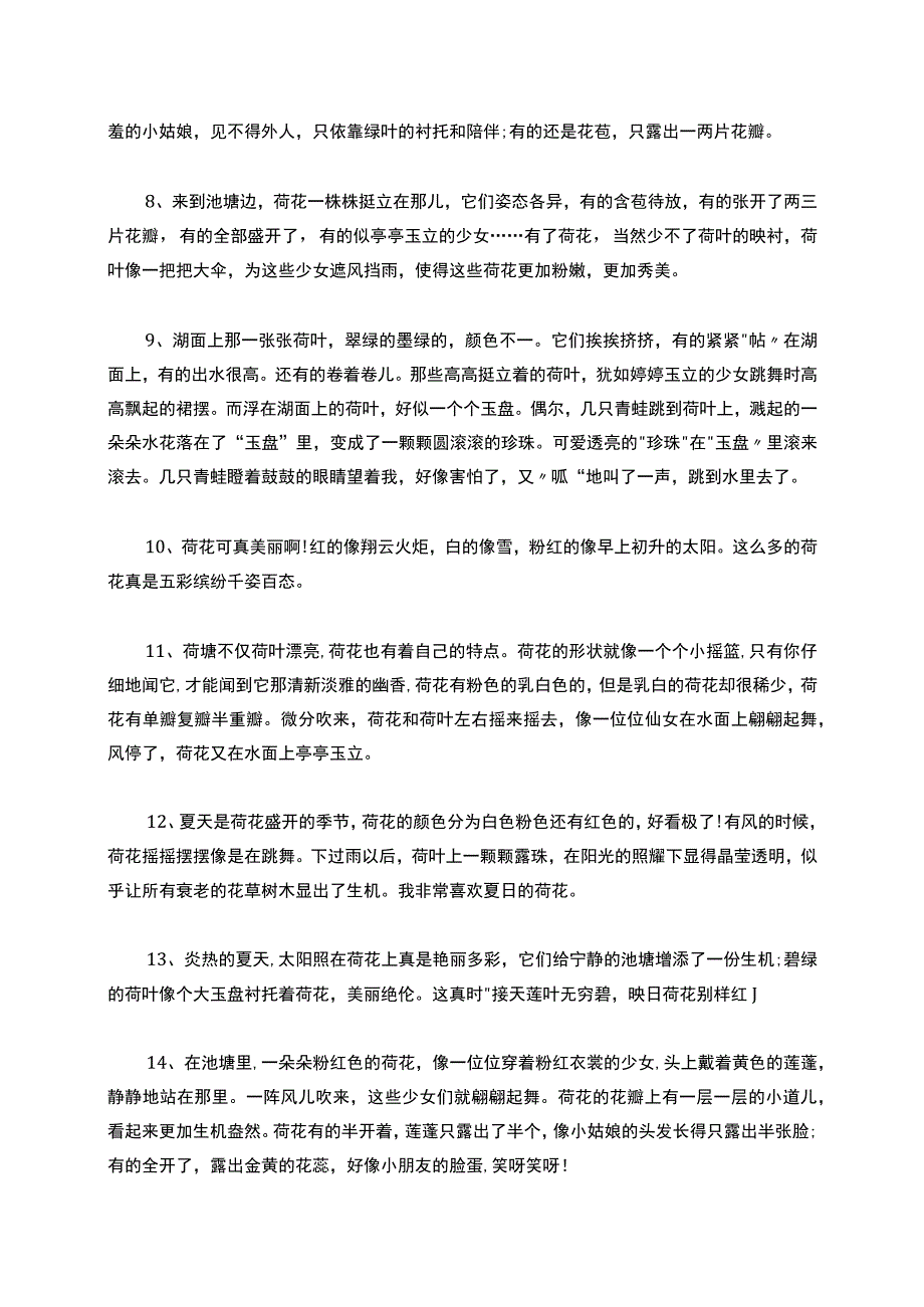 描写荷花的优美句段摘选.docx_第2页