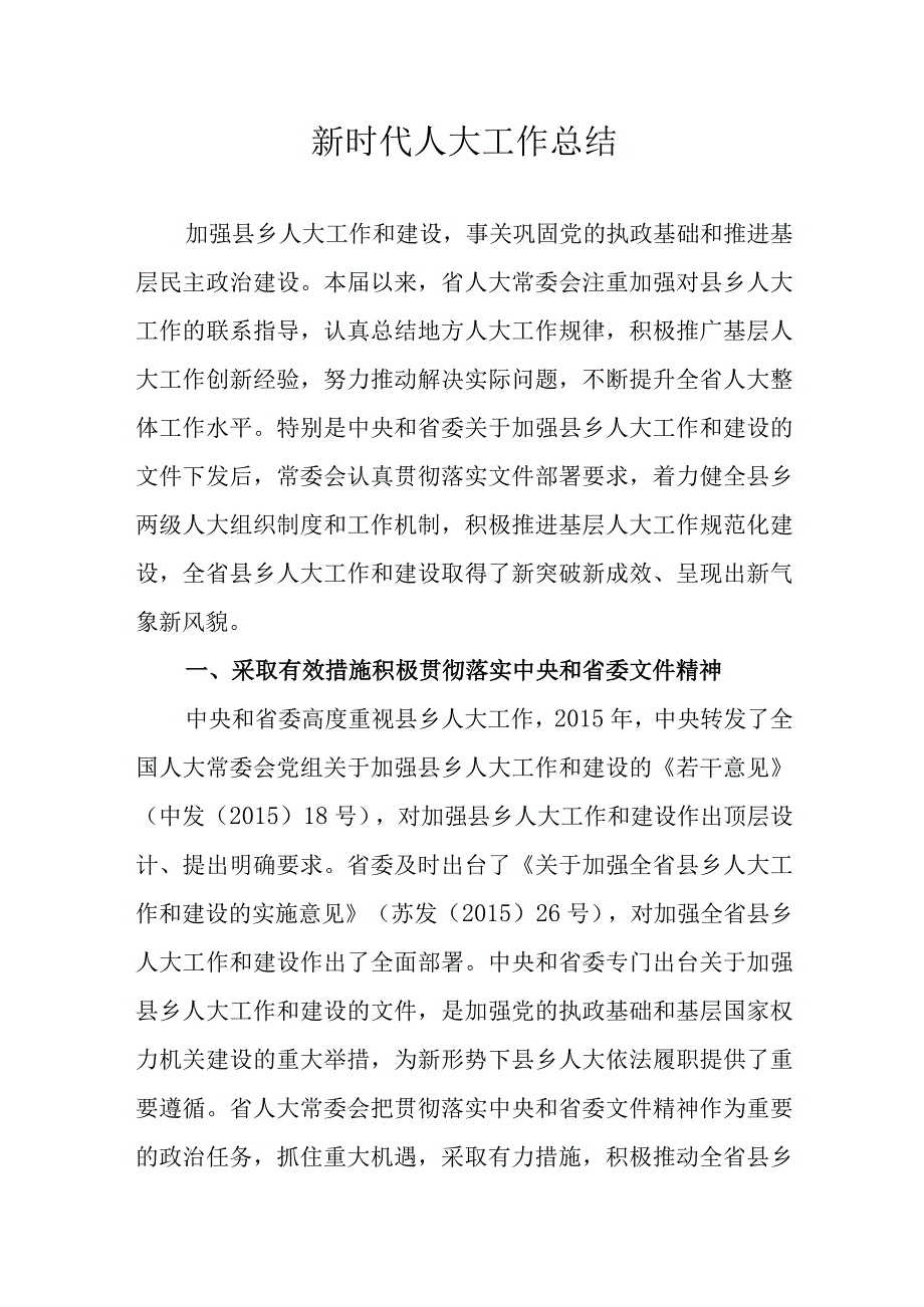 新时代人大工作总结.docx_第1页