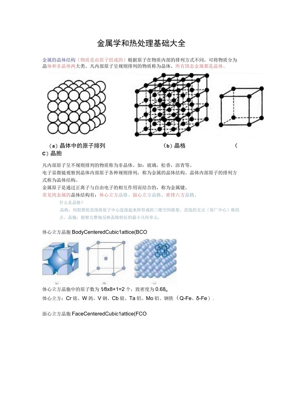 金属学和热处理基础大全.docx_第1页