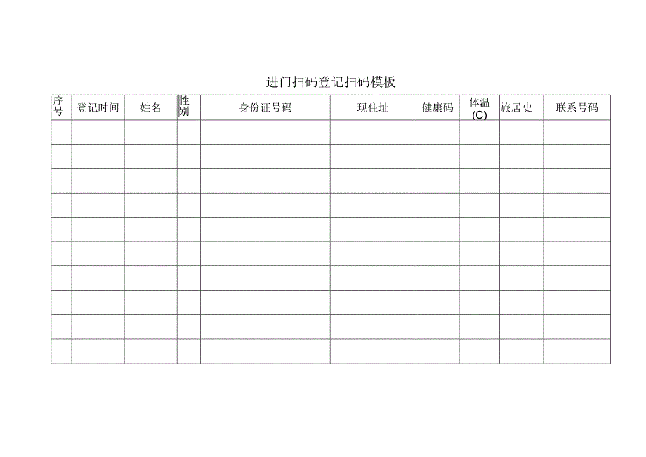 进门扫码登记扫码模板.docx_第1页