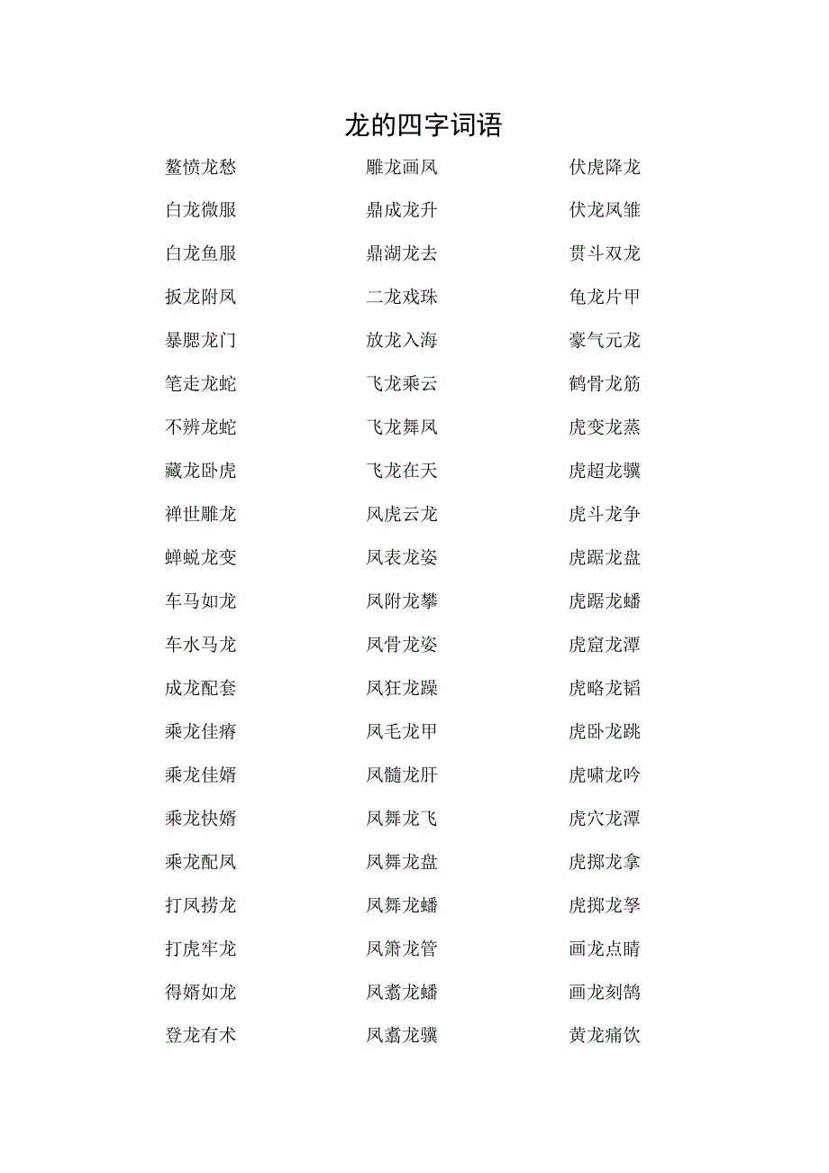 龙的四字成语.docx_第1页