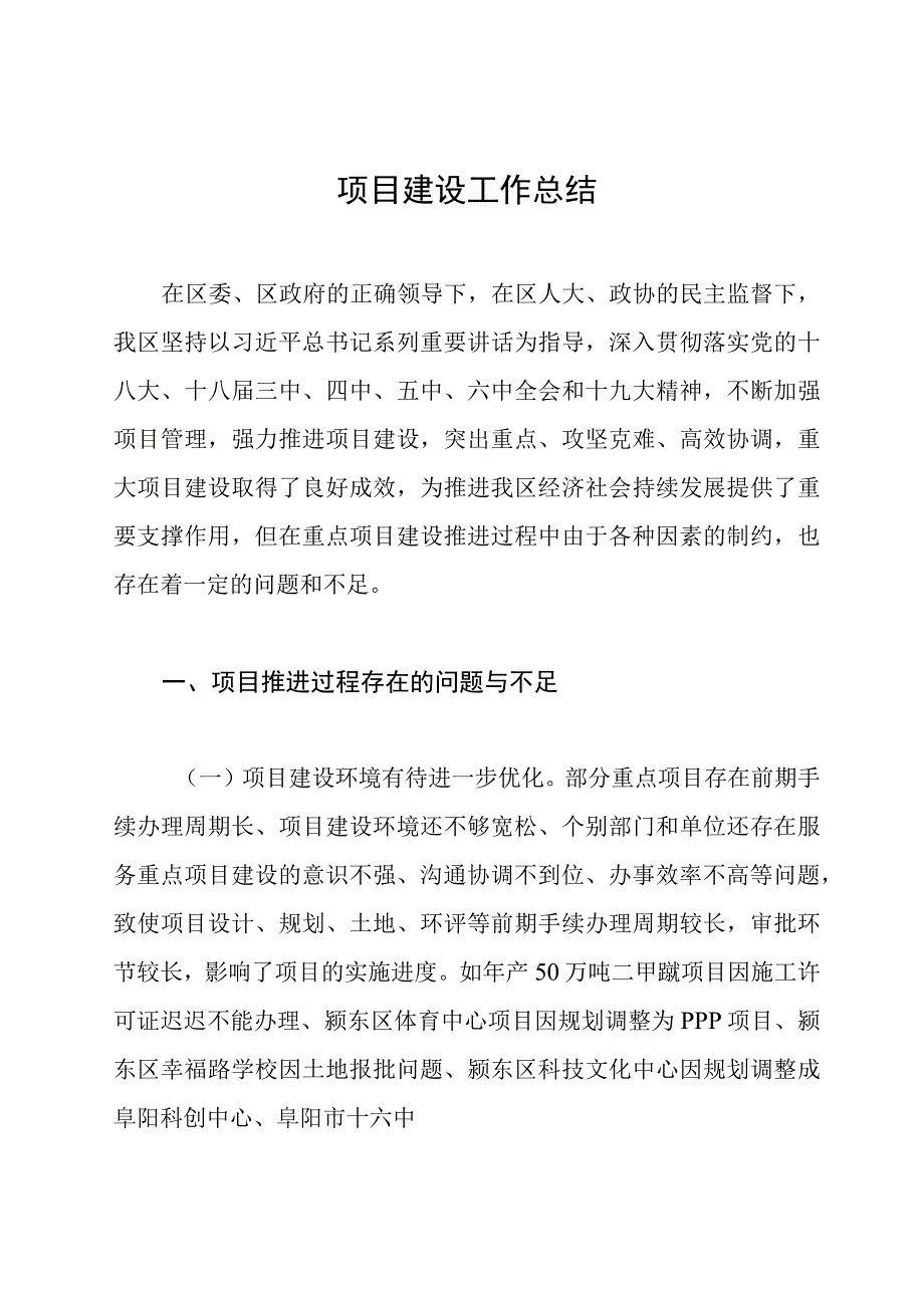 项目建设工作总结.docx_第1页