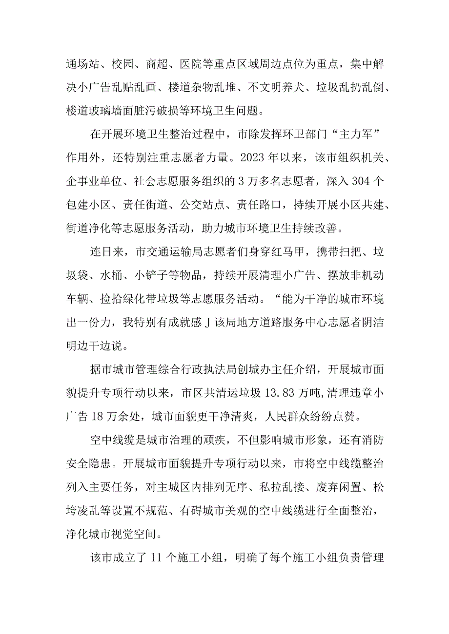 2023年5创建文明城市市容管理提升专项行动工作总结经验做法.docx_第2页