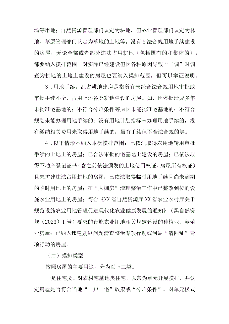 2023年XX区农村乱占耕地建房专项整治行动摸排工作实施方案参考范文.docx_第2页