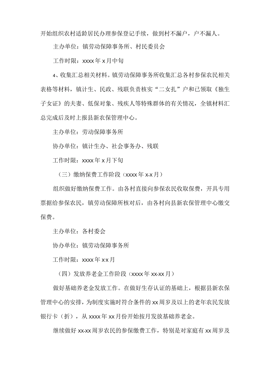 2023年乡镇新型农村社会养老保险工作方案及工作情况调研合集.docx_第3页