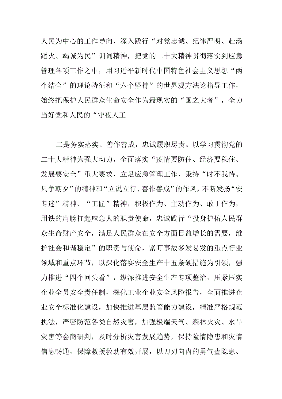 2023年应急管理局四级调研员谈二十心得体会范文.docx_第2页