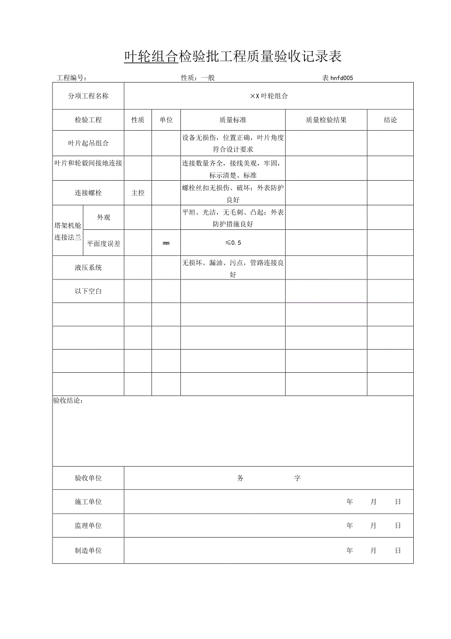 2023年塔架检查检验批工程质量验收记录表.docx_第2页