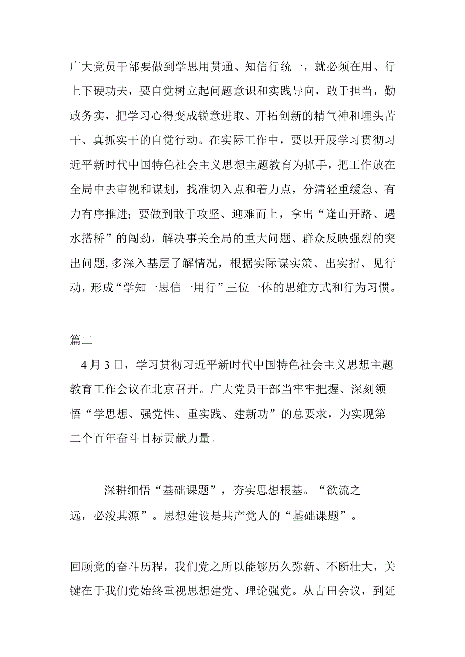 2023年处级领导主题教育发言材料(共二篇).docx_第3页