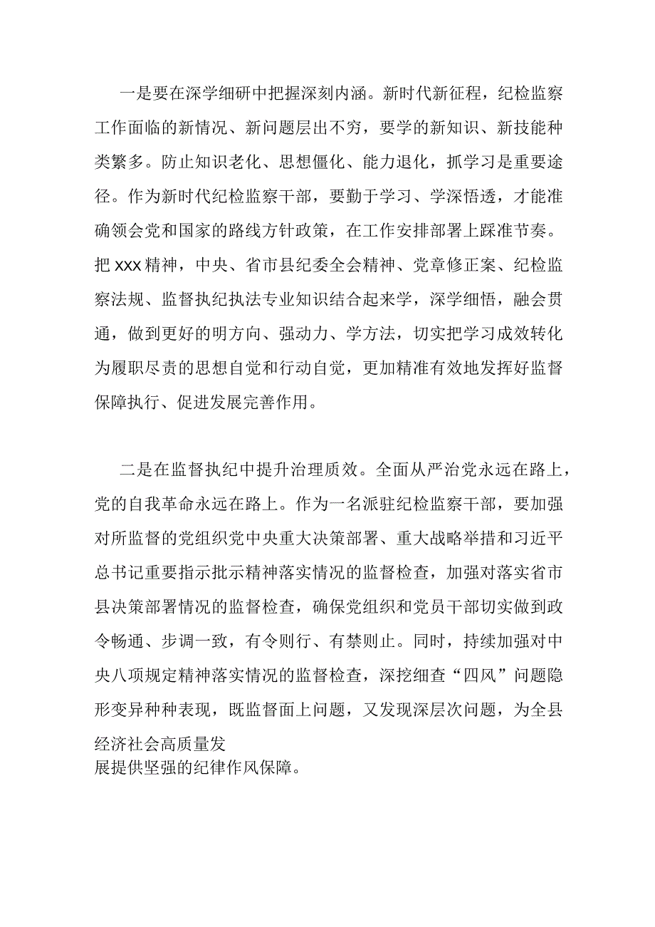 2023年纪检监察干部队伍教育整顿牢记领袖嘱托永葆铁军本色心得及研讨发言稿附：党课讲稿范文供参考.docx_第2页