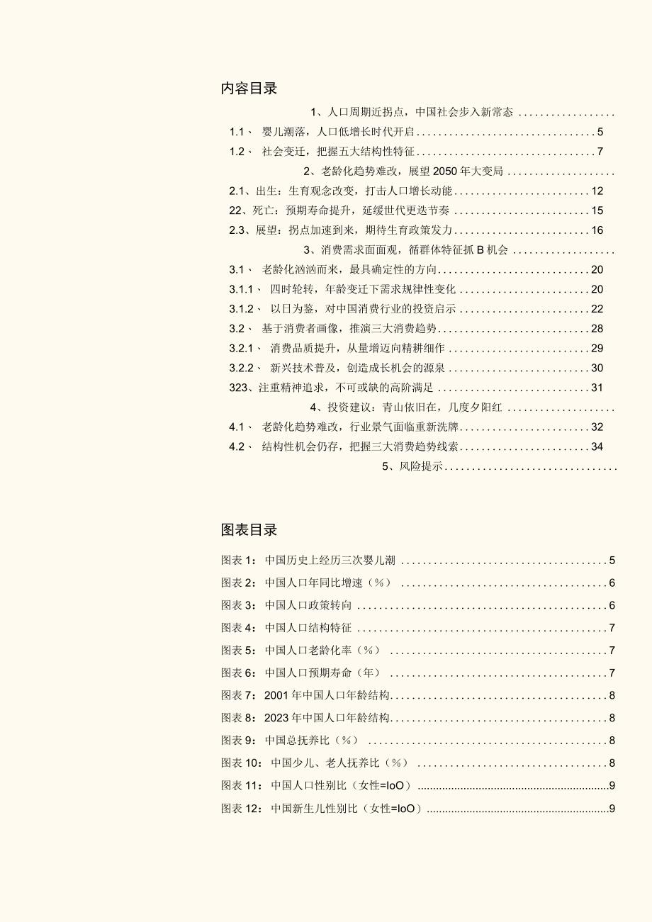 2023年消费趋势专题分析报告word：从人口结构展望消费需求变迁.docx_第1页