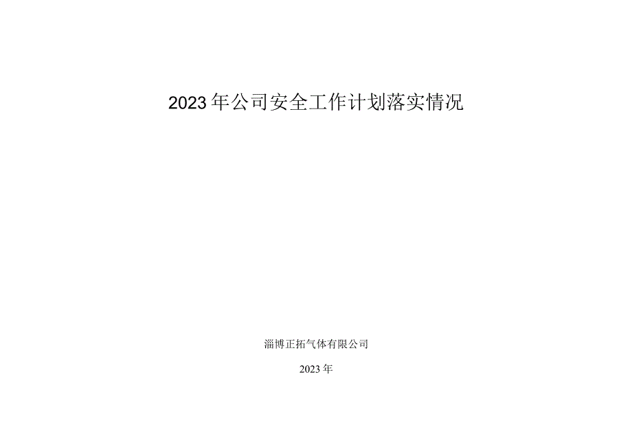 2192019年安全工作计划落实情况.docx_第1页