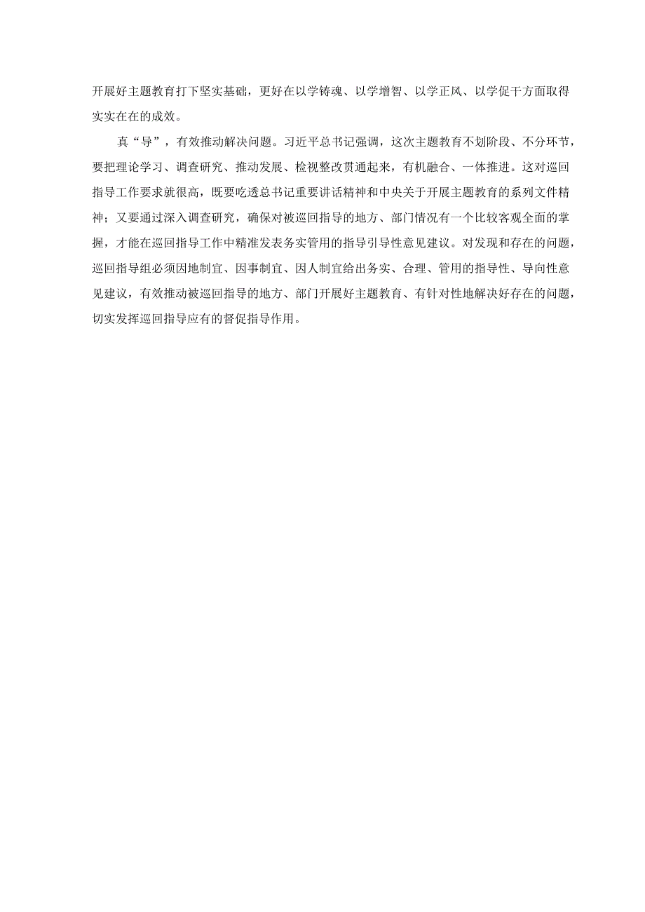 2篇2023年主题教育巡回指导动员发言稿.docx_第2页