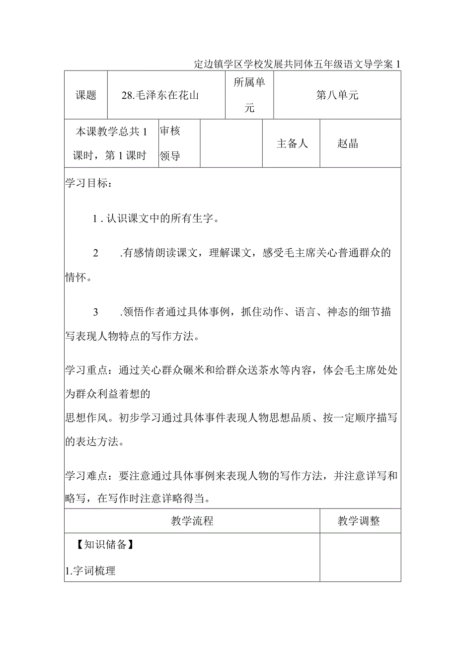 28毛泽东在花山.docx_第1页