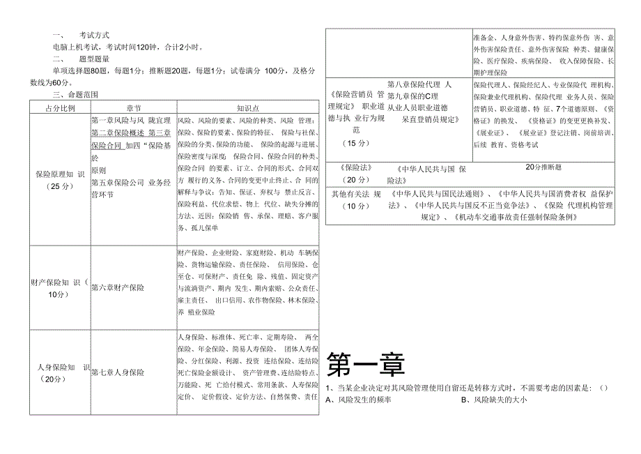 最新保险代理人资格考试.docx_第2页