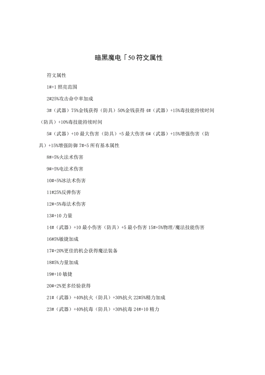 暗黑魔电150符文属性.docx_第1页