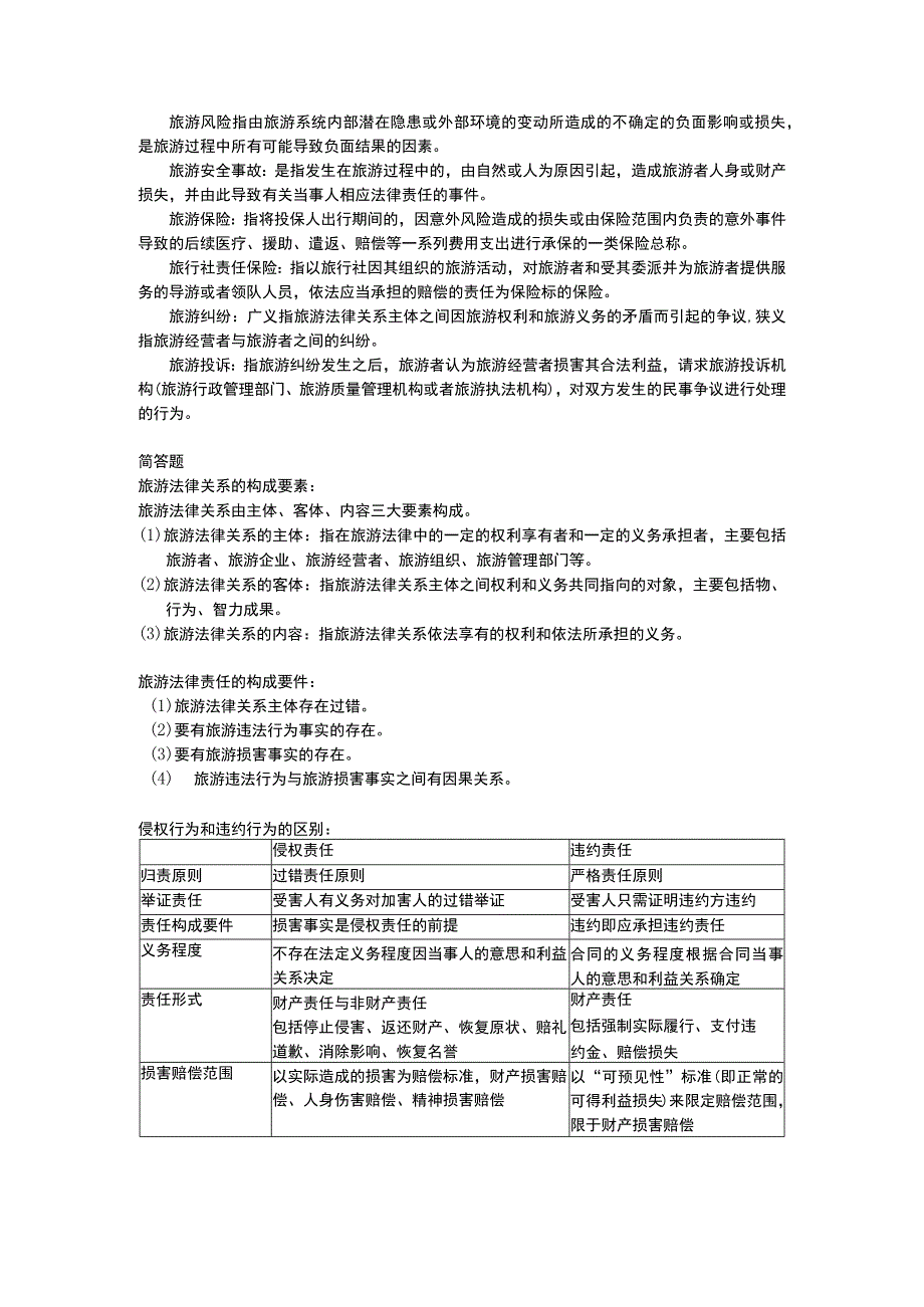 旅游法学高等教育出版社精华知识重点.docx_第2页