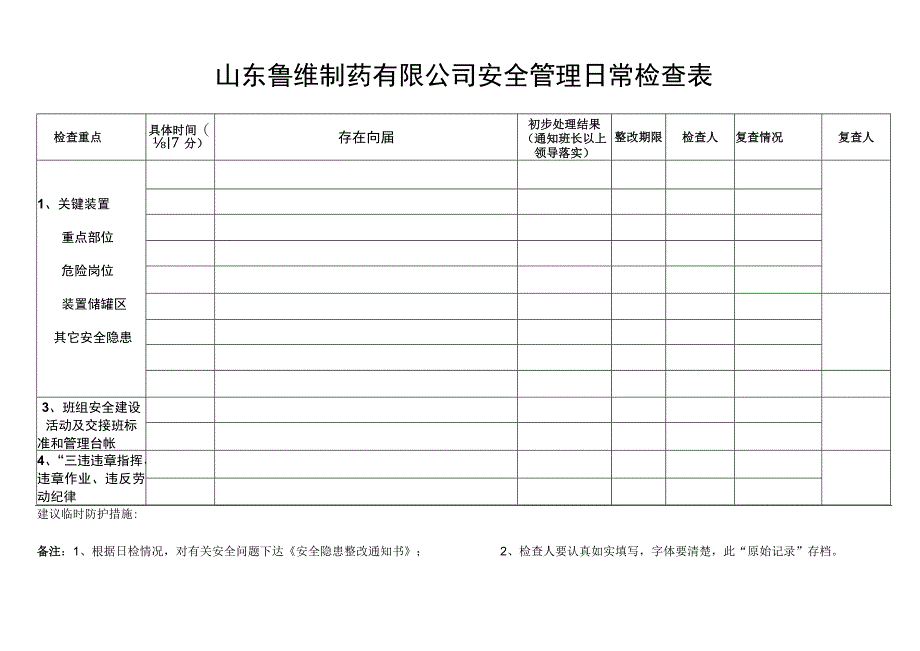 634安全检查及隐患登记台帐.docx_第2页