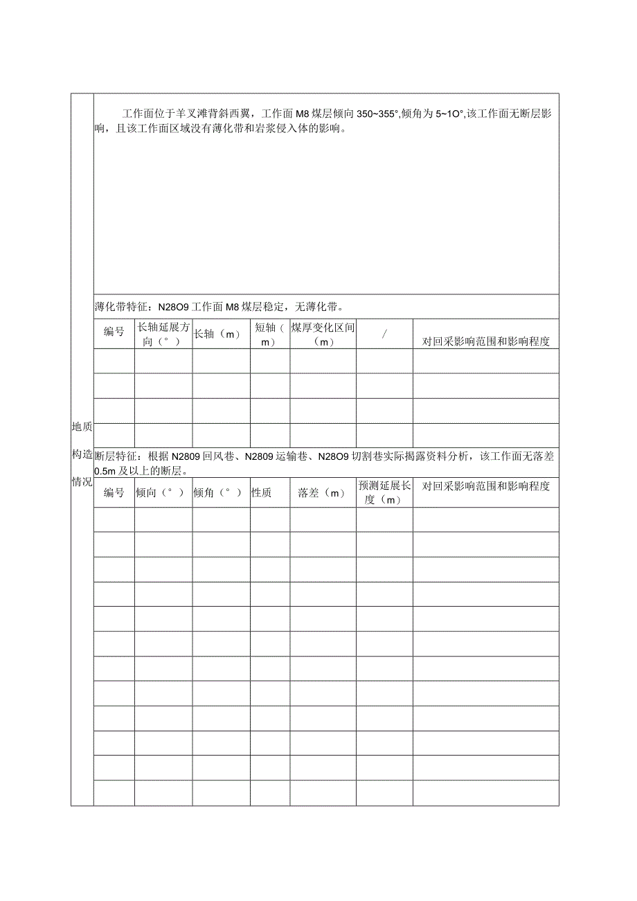 N2809工作面回采地质说明书.docx_第3页