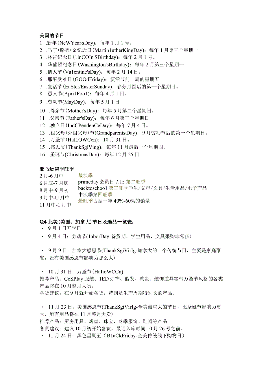 Amazon节日表及备货建议.docx_第1页