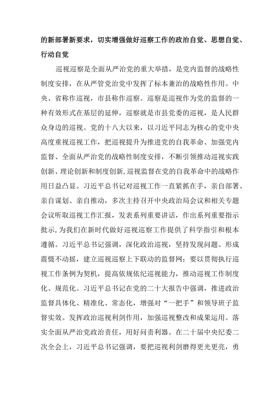 5篇在2023年巡察工作动员会部署会上的讲话.docx_第2页