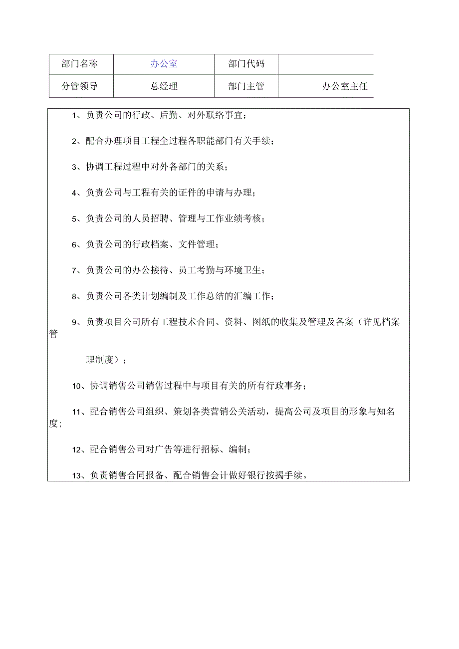 某公司组织架构岗位职责与行政管理制度.docx_第3页