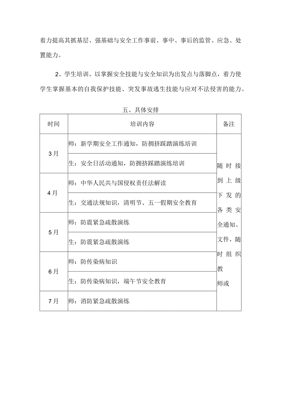 某小学安全工作培训计划.docx_第3页