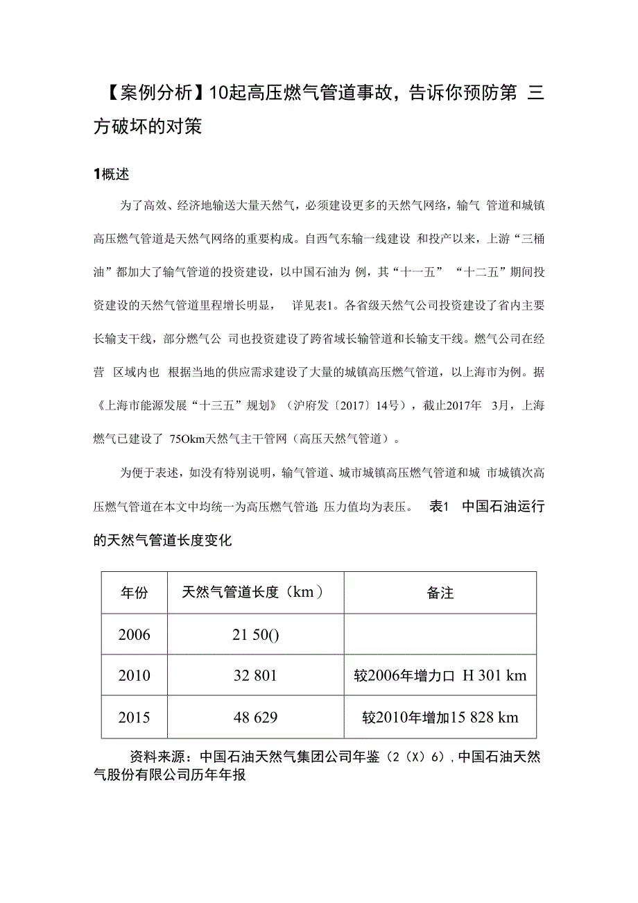 案例分析 10起高压燃气管道事故告诉你预防第三方破坏的对策.docx_第1页