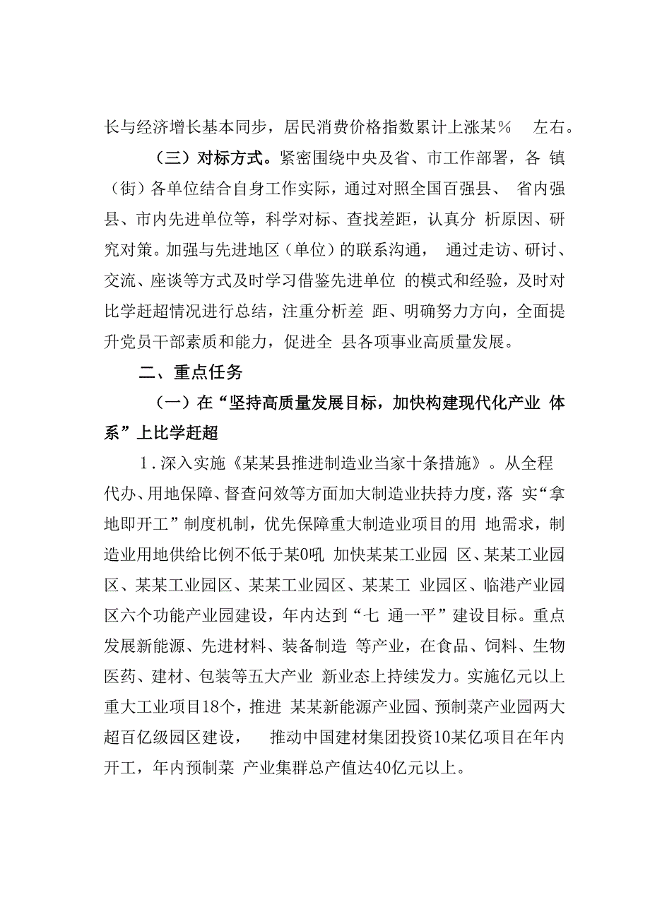 某某县开展竞标争先行动展现比学赶超状态实施方案.docx_第2页