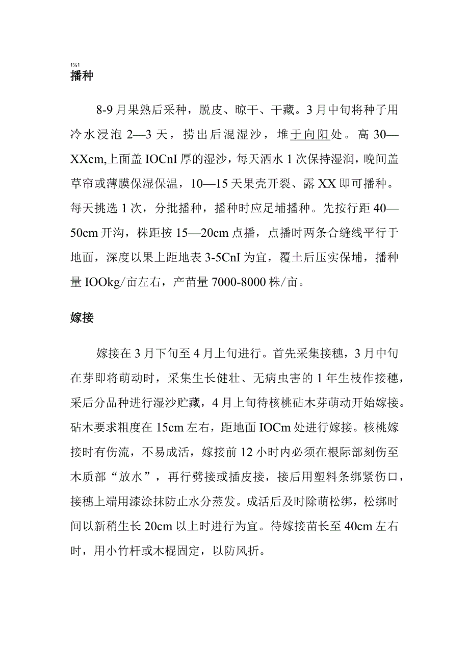 核桃树种植相关技术.docx_第1页