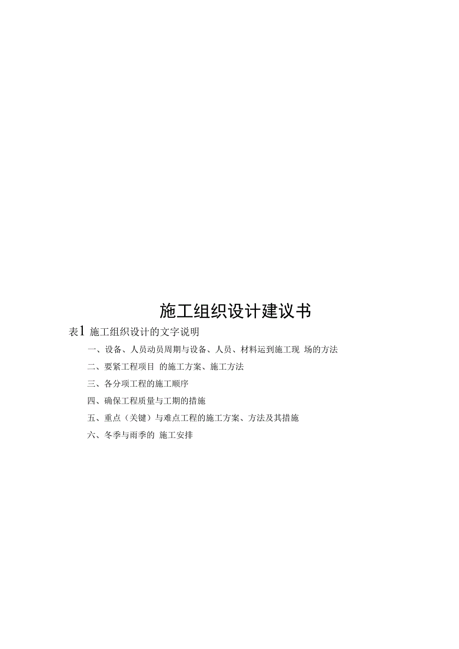 某大道工程施工组织设计建议书.docx_第1页