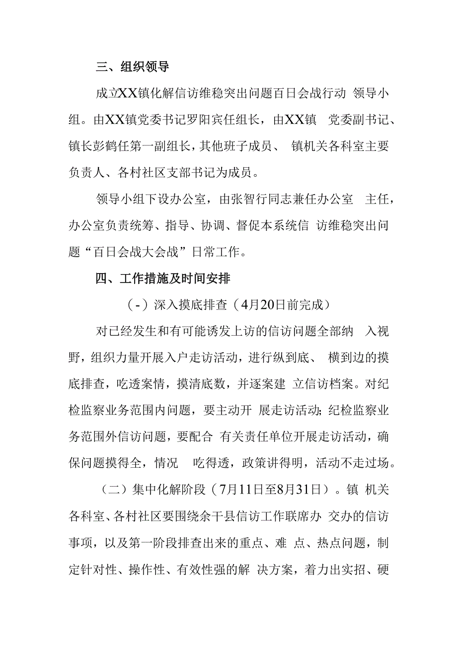 某镇开展化解涉纪信访问题百日会战活动实施方案.docx_第2页