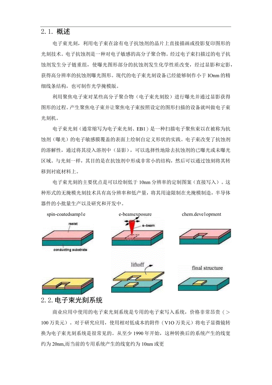 浅谈半导体的电子束光刻制作工艺.docx_第2页