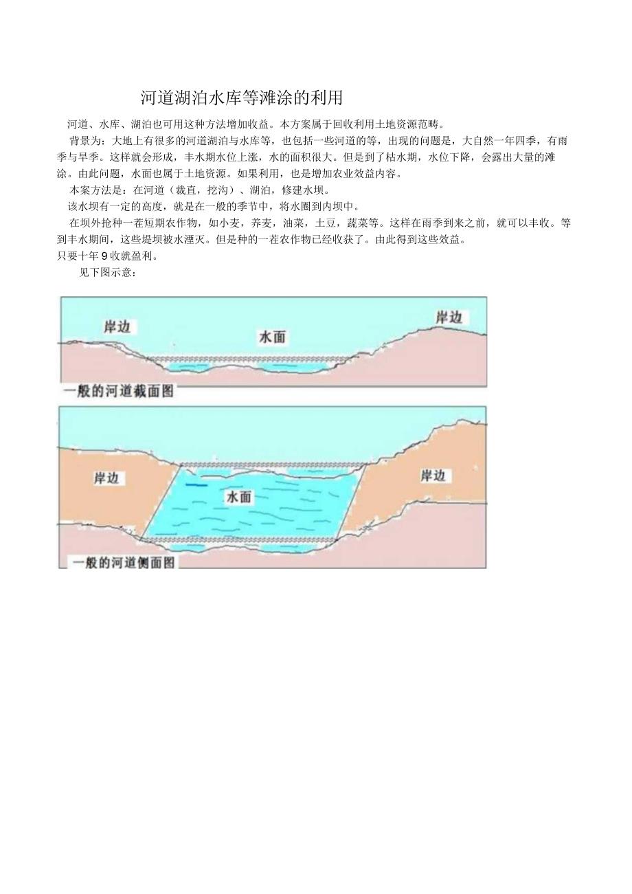 河道湖泊水库等滩涂的利用.docx_第1页