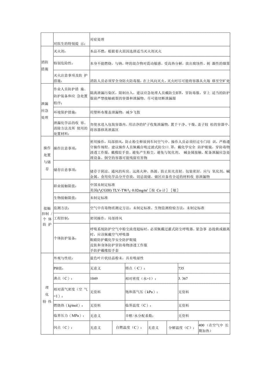 氯化钴的安全技术说明书.docx_第2页