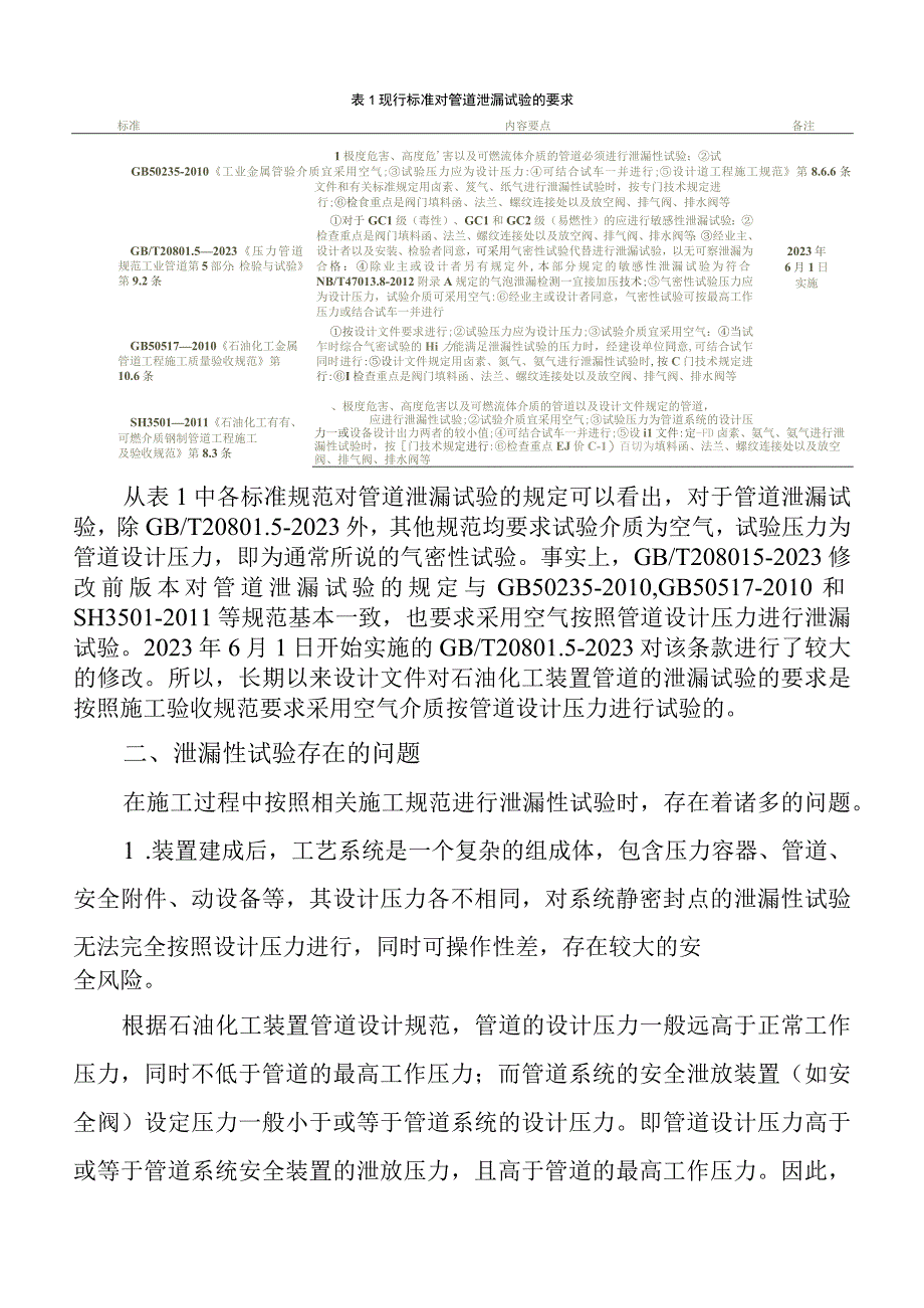 炼油厂工艺装置及管道泄漏试验常见问题和要求.docx_第2页