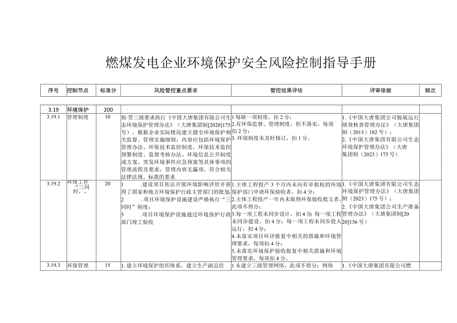 燃煤发电企业环境保护安全风险控制指导手册.docx_第1页